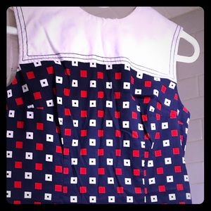 Adorable VINTAGE 1960s Checkered Romper